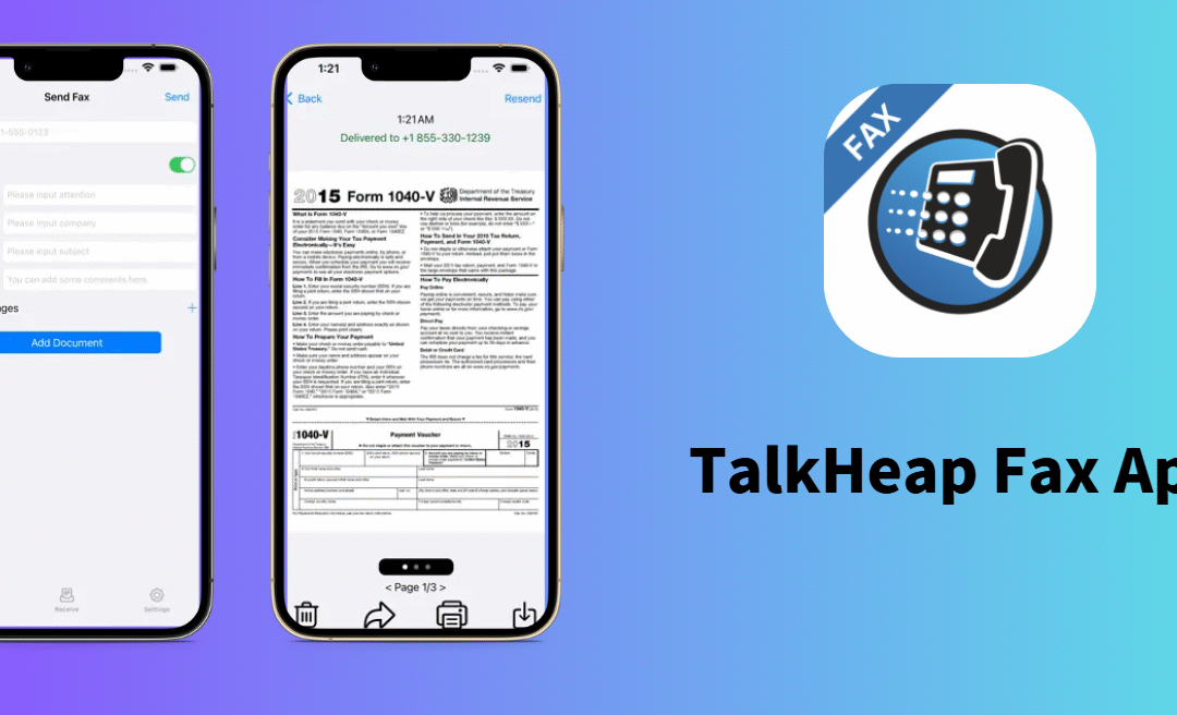 TalkHeap launches a fax app to improve productivity by sending & receiving faxes via mobile phone or tablet